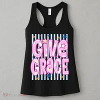 Stripped Give Grace Women's Tank Top thumb 3