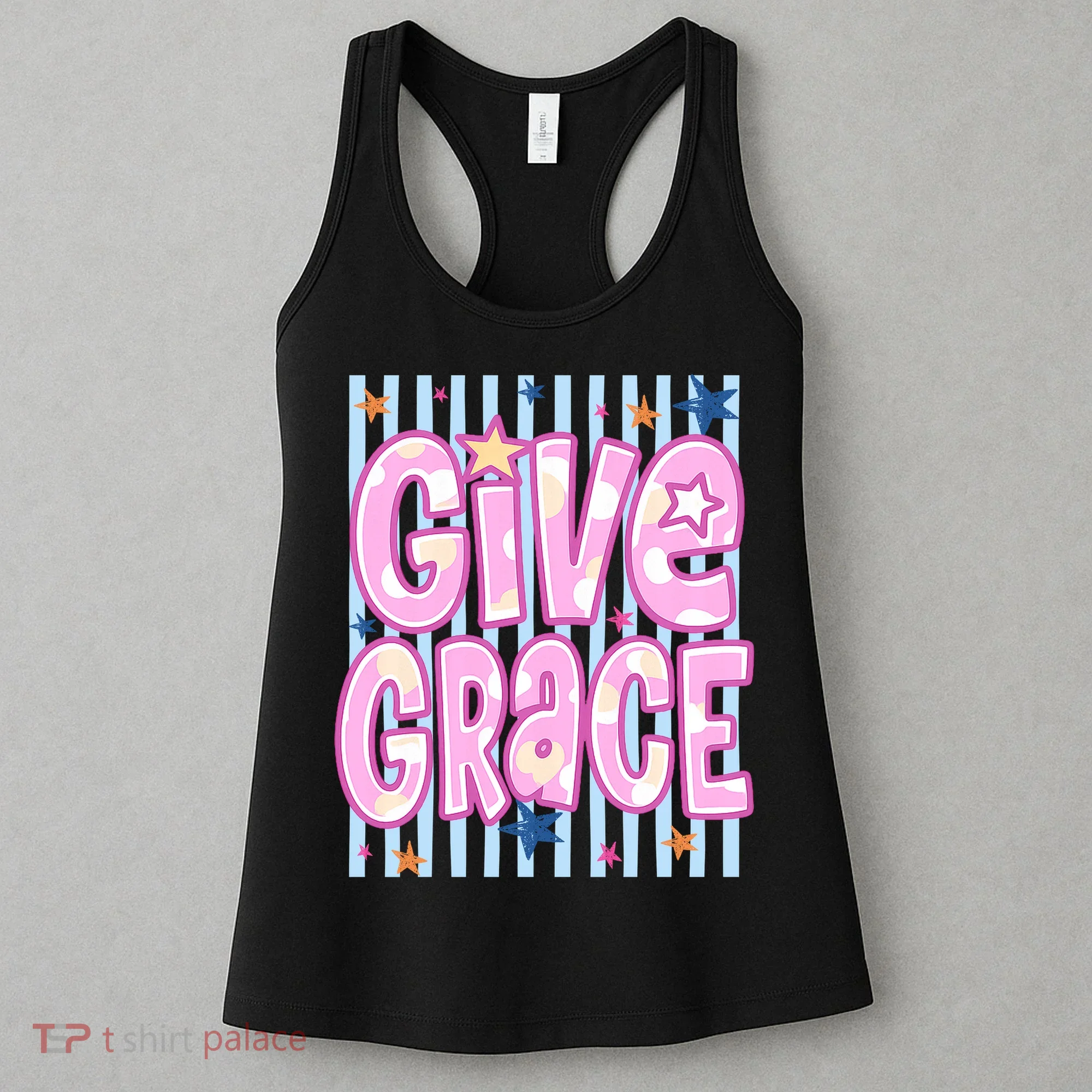 Stripped Give Grace Women's Tank Top