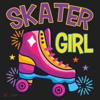 Skater Girl Graphic Roller Skates Inline Skating Skate Sport Cool Gift Beanie thumb 2