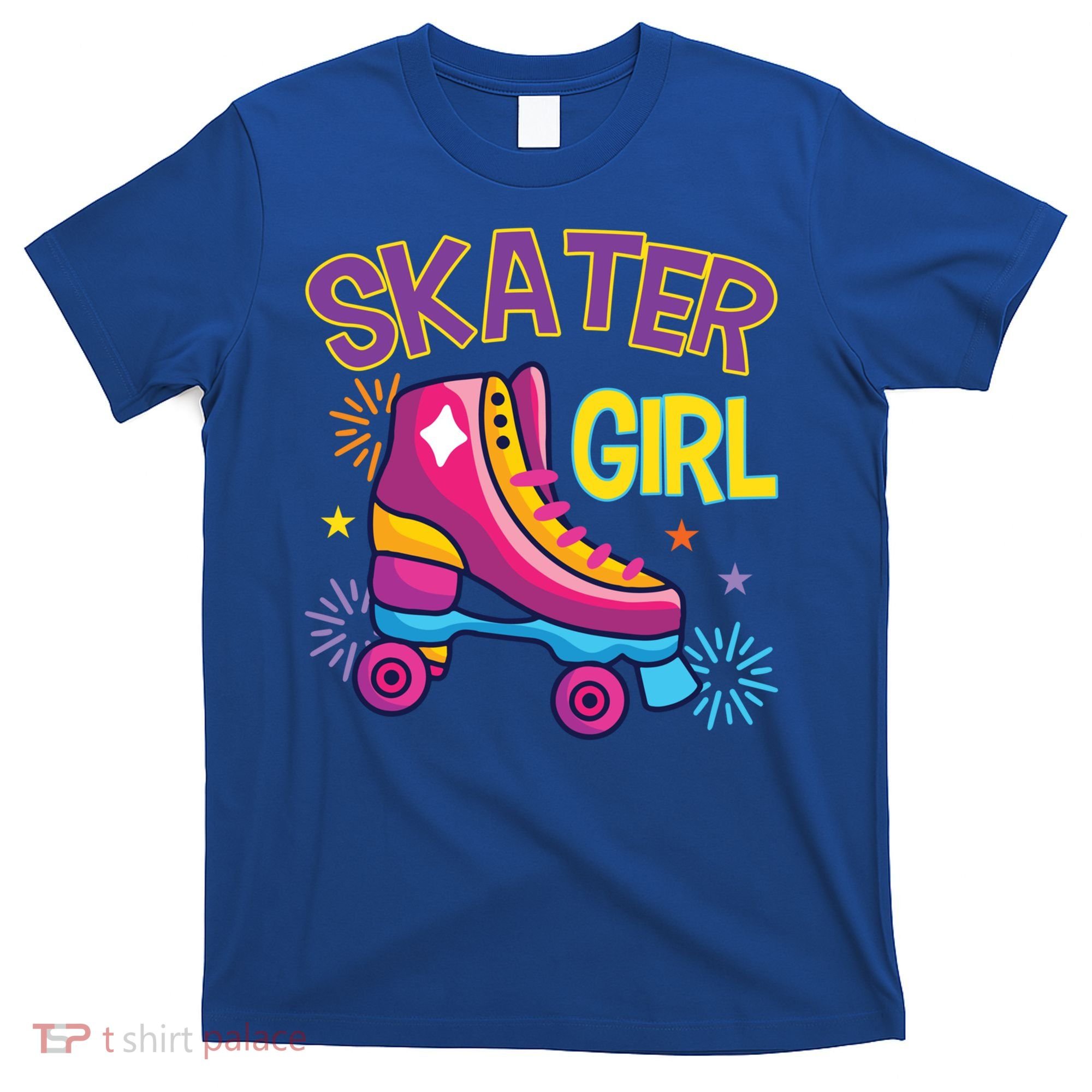 Skater Girl Graphic Roller Skates Inline Skating Skate Sport Cool Gift T-Shirt
