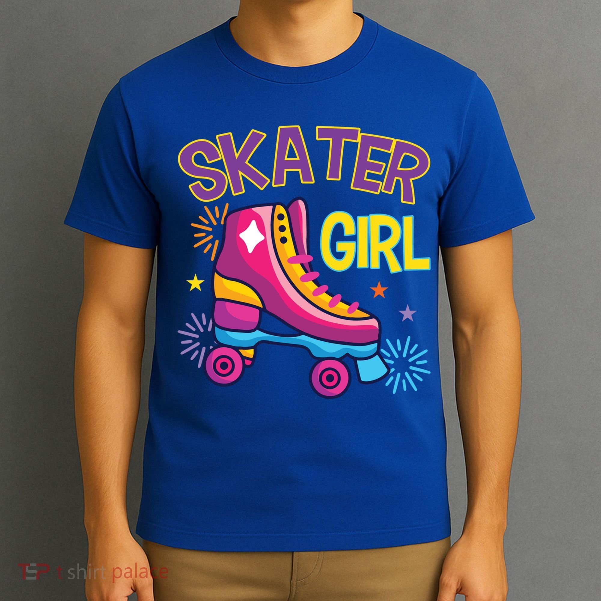 Skater Girl Graphic Roller Skates Inline Skating Skate Sport Cool Gift T-Shirt
