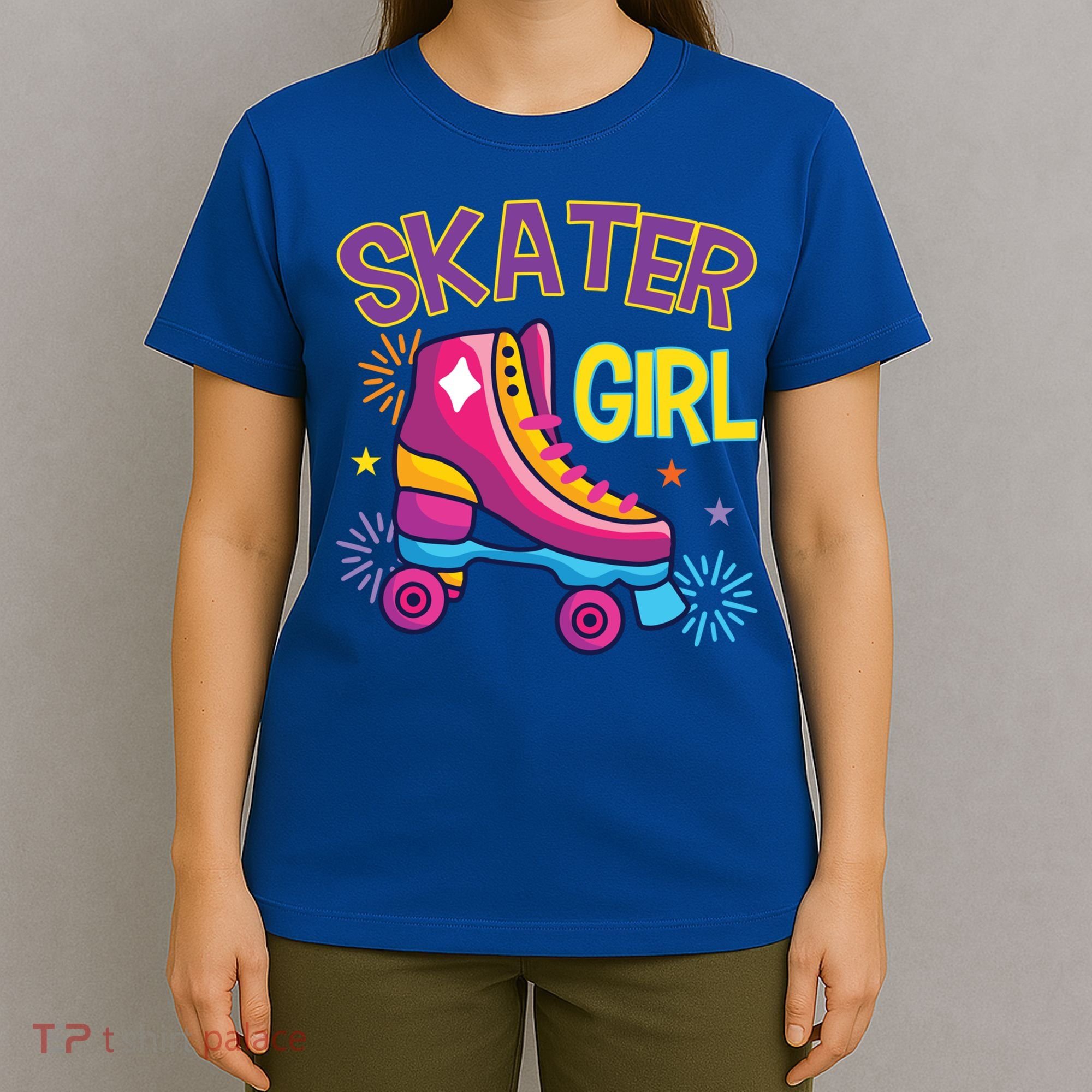 Skater Girl Graphic Roller Skates Inline Skating Skate Sport Cool Gift T-Shirt
