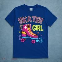 Skater Girl Graphic Roller Skates Inline Skating Skate Sport Cool Gift T-Shirt thumb 5