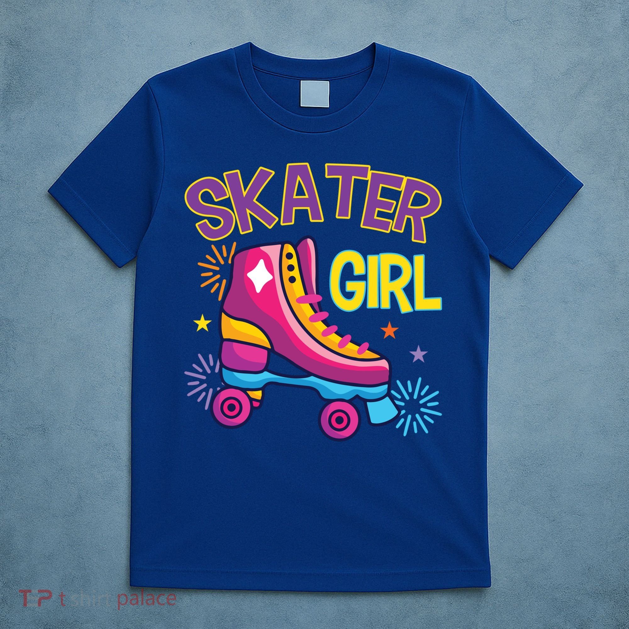 Skater Girl Graphic Roller Skates Inline Skating Skate Sport Cool Gift T-Shirt