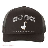 Silly Goose Goose On The Loose Funny Silly Goose University Yupoong Adult 5-Panel Trucker Hat thumb 0