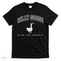 Silly Goose Goose On The Loose Funny Silly Goose University T-Shirt thumb 0