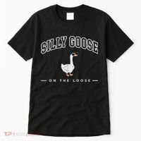 Silly Goose Goose On The Loose Funny Silly Goose University Tall T-Shirt thumb 0