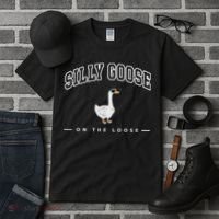 Silly Goose Goose On The Loose Funny Silly Goose University Tall T-Shirt thumb 3