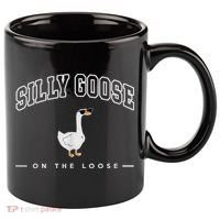 Silly Goose Goose On The Loose Funny Silly Goose University 11oz C Handle Ceramic Mug thumb 0