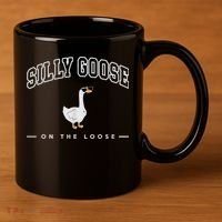 Silly Goose Goose On The Loose Funny Silly Goose University 11oz C Handle Ceramic Mug thumb 3