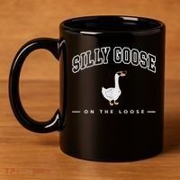 Silly Goose Goose On The Loose Funny Silly Goose University 11oz C Handle Ceramic Mug thumb 4
