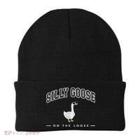 Silly Goose Goose On The Loose Funny Silly Goose University Beanie thumb 0