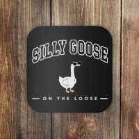 Silly Goose Goose On The Loose Funny Silly Goose University Coaster thumb 0