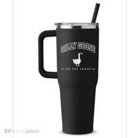 Silly Goose Goose On The Loose Funny Silly Goose University 40oz Vacuum Insulated Stainless Steel Travel Tumbler thumb 2