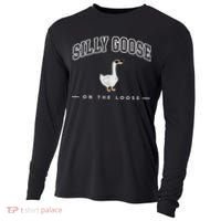 Silly Goose Goose On The Loose Funny Silly Goose University Cooling Performance Long Sleeve Crew thumb 0