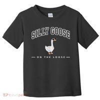 Silly Goose Goose On The Loose Funny Silly Goose University Toddler T-Shirt thumb 0