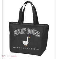 Silly Goose Goose On The Loose Funny Silly Goose University Tote Bag thumb 3