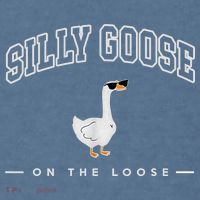 Silly Goose Goose On The Loose Funny Silly Goose University Comfort Colors Garment-Dyed Hooded Sweatshirt thumb 2