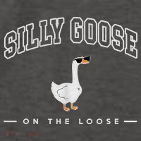 Silly Goose Goose On The Loose Funny Silly Goose University Vector Backpack thumb 2