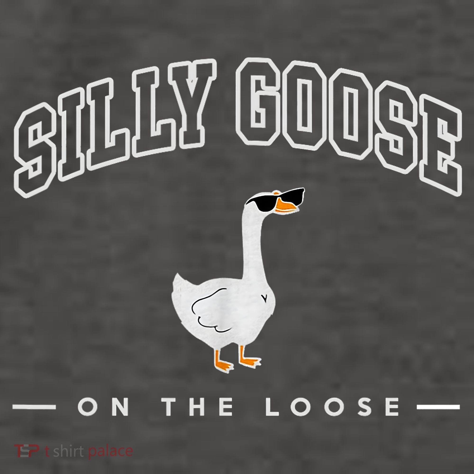 Silly Goose Goose On The Loose Funny Silly Goose University Vector Backpack
