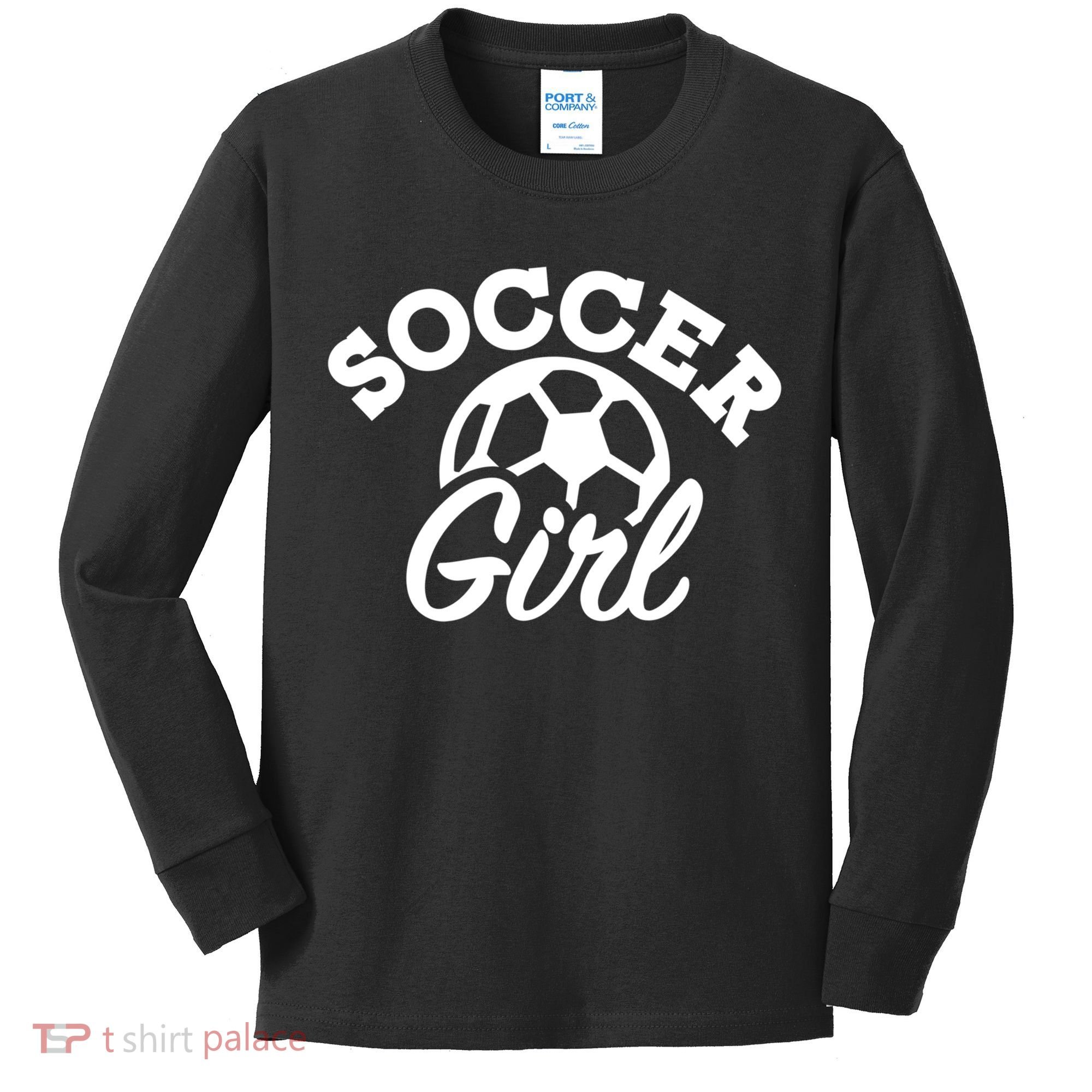 Soccer Girl Gift Kids Long Sleeve Shirt
