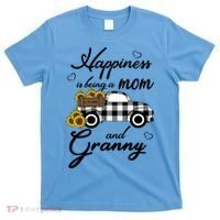 Sunflower Grandma Gift Happiness Is Being A Mom And Granny Gift T-Shirt thumb 0