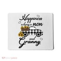 Sunflower Grandma Gift Happiness Is Being A Mom And Granny Gift Mousepad thumb 0