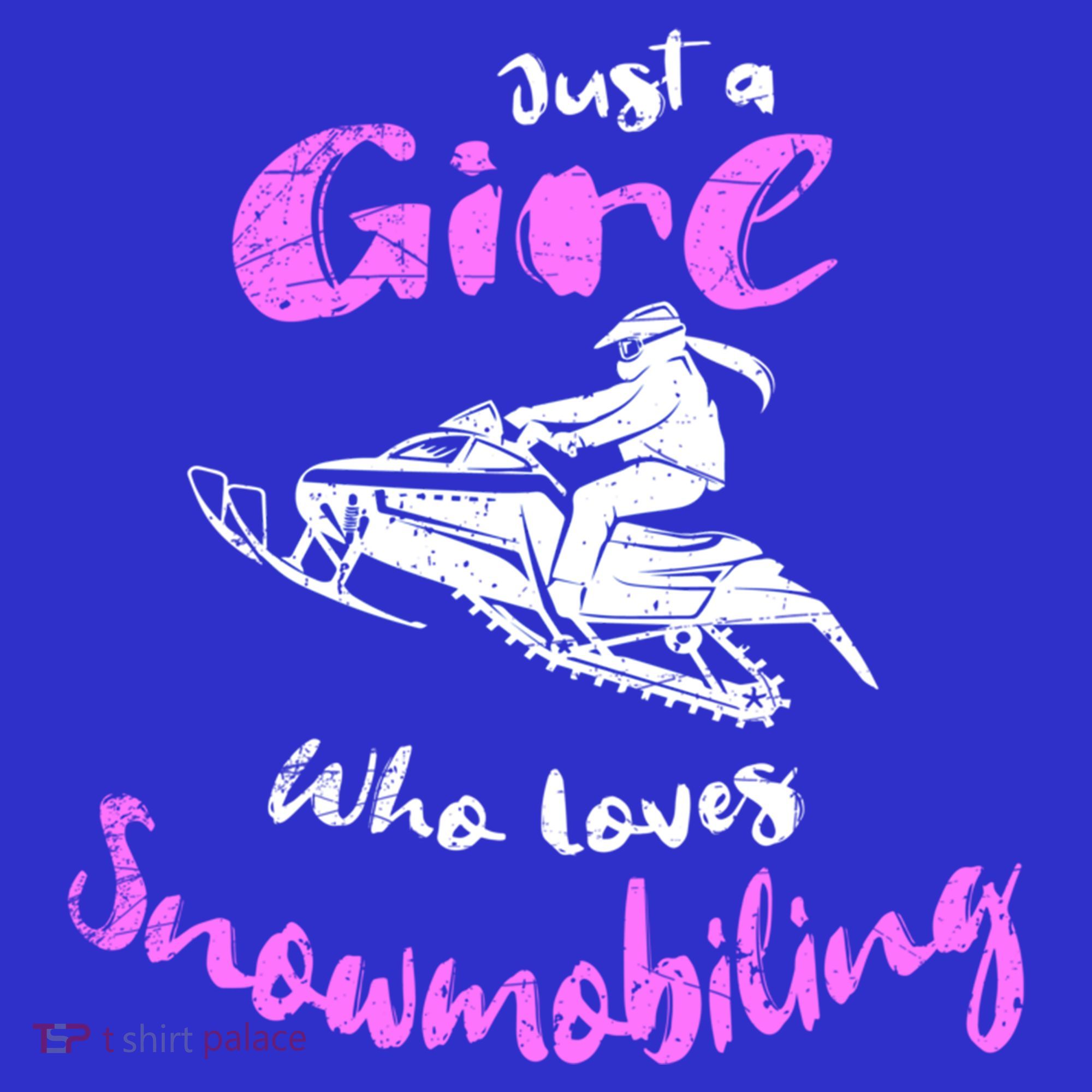 Snowmobile Girl Gift I Just A Girl Who Loves Snowmobiling Great Gift Women's Tank Top
