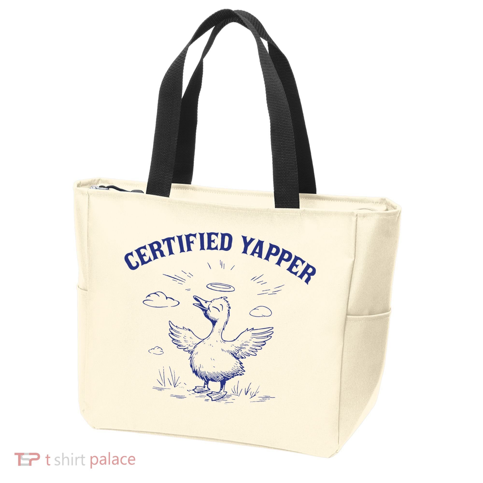 Silly Goose Goose Certified Yapper Tote Bag