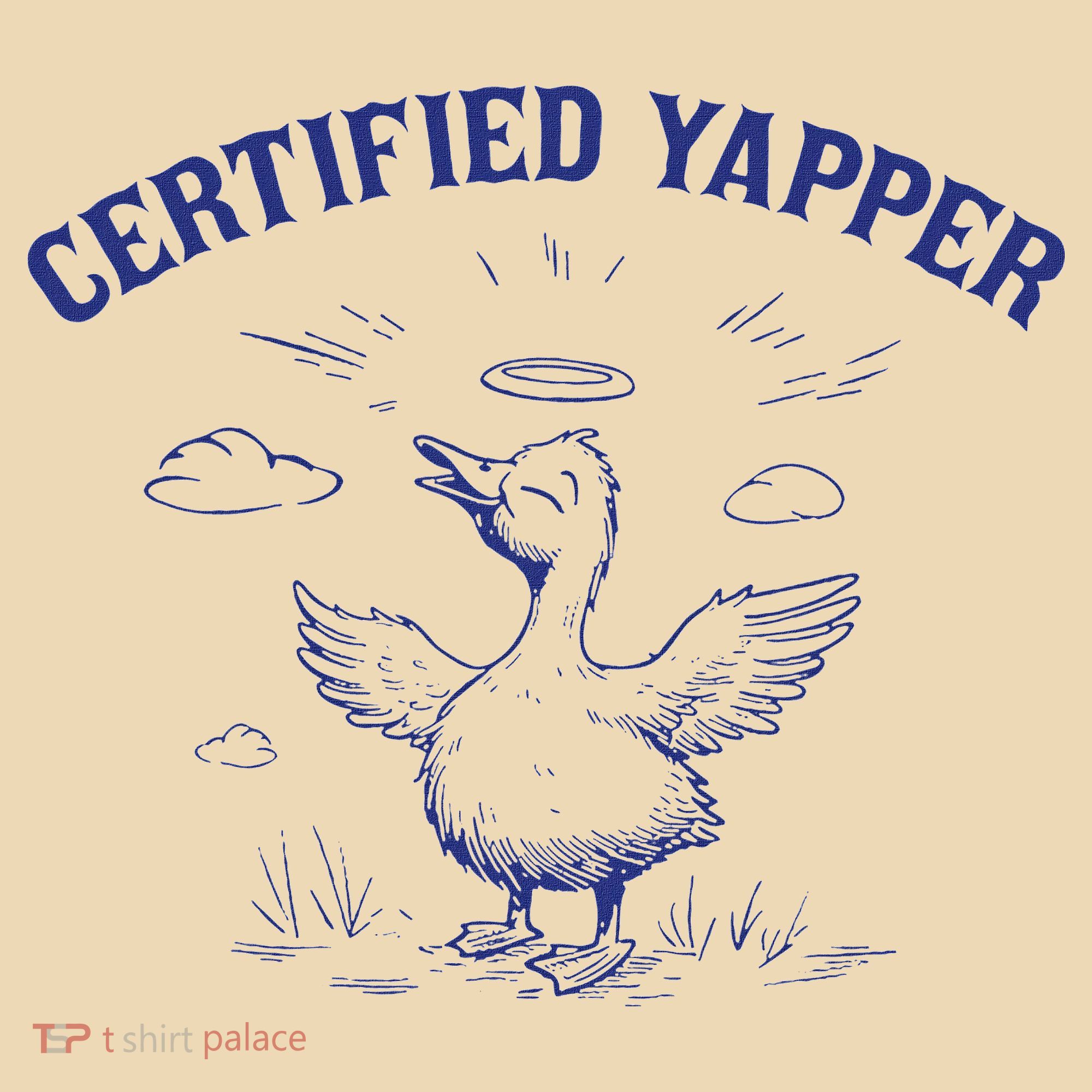 Silly Goose Goose Certified Yapper Tote Bag