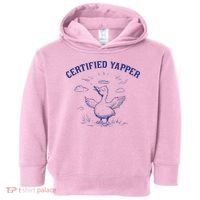 Silly Goose Goose Certified Yapper Toddler Hoodie thumb 0