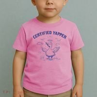 Silly Goose Goose Certified Yapper Toddler T-Shirt thumb 2