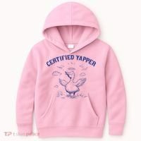 Silly Goose Goose Certified Yapper Kids Hoodie thumb 0