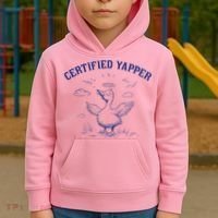 Silly Goose Goose Certified Yapper Kids Hoodie thumb 2