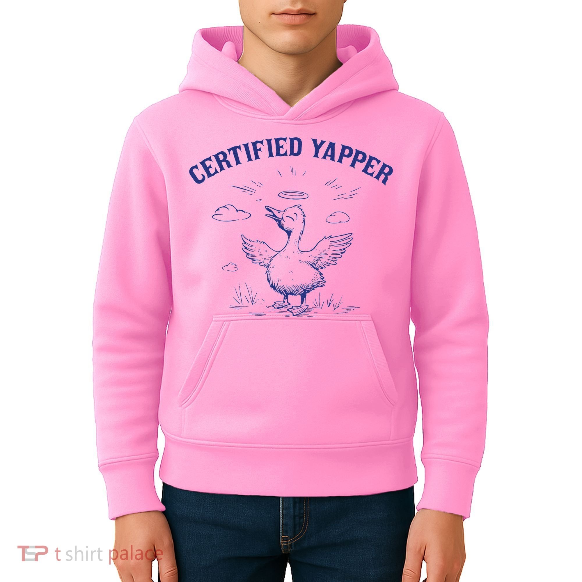 Silly Goose Goose Certified Yapper Kids Hoodie