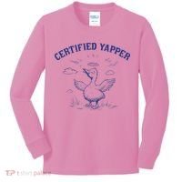 Silly Goose Goose Certified Yapper Kids Long Sleeve Shirt thumb 0