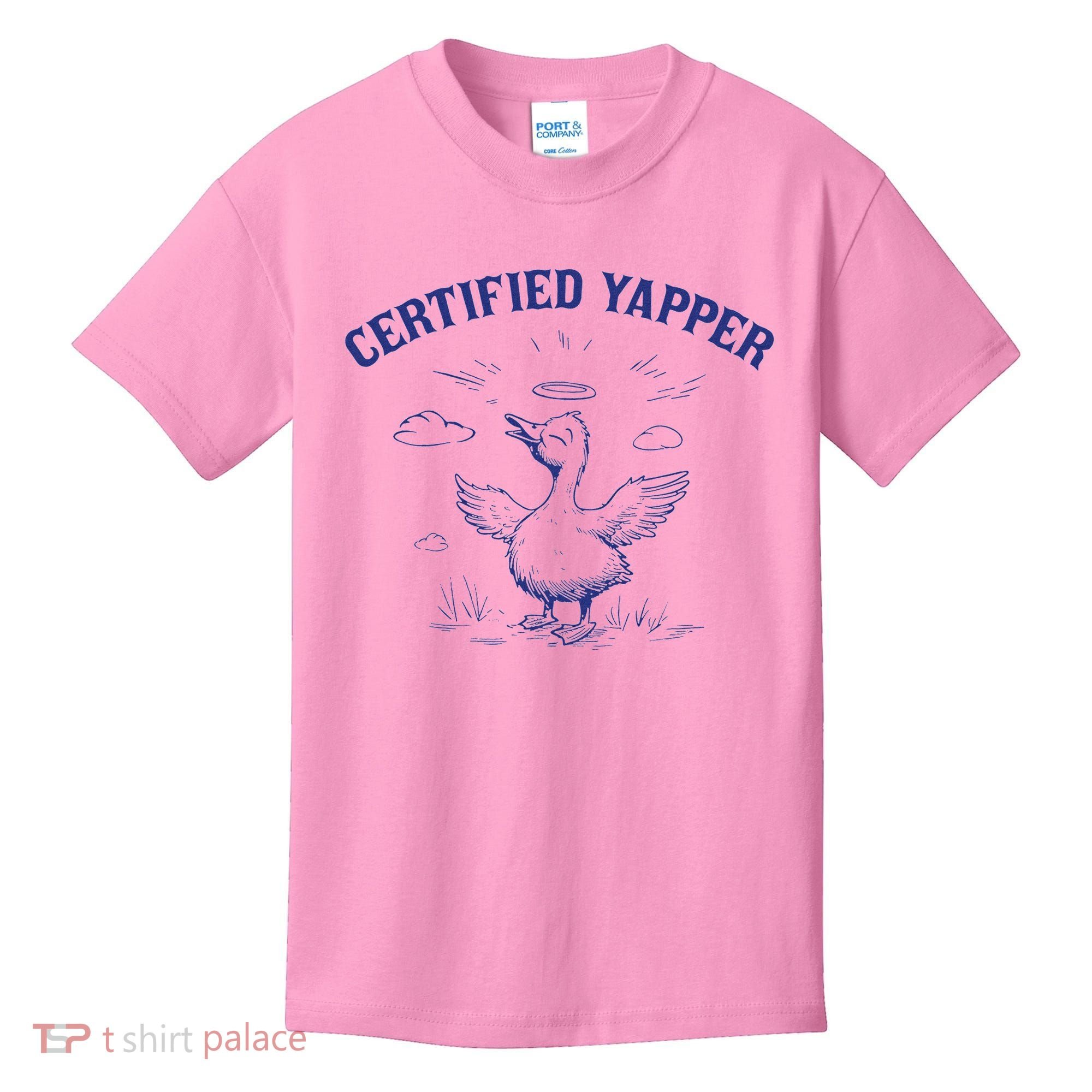 Silly Goose Goose Certified Yapper Kids T-Shirt