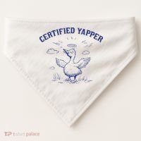 Silly Goose Goose Certified Yapper USA-Made Doggie Bandana thumb 0