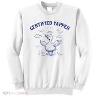 Silly Goose Goose Certified Yapper Sweatshirt thumb 0