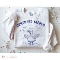 Silly Goose Goose Certified Yapper Sweatshirt thumb 2