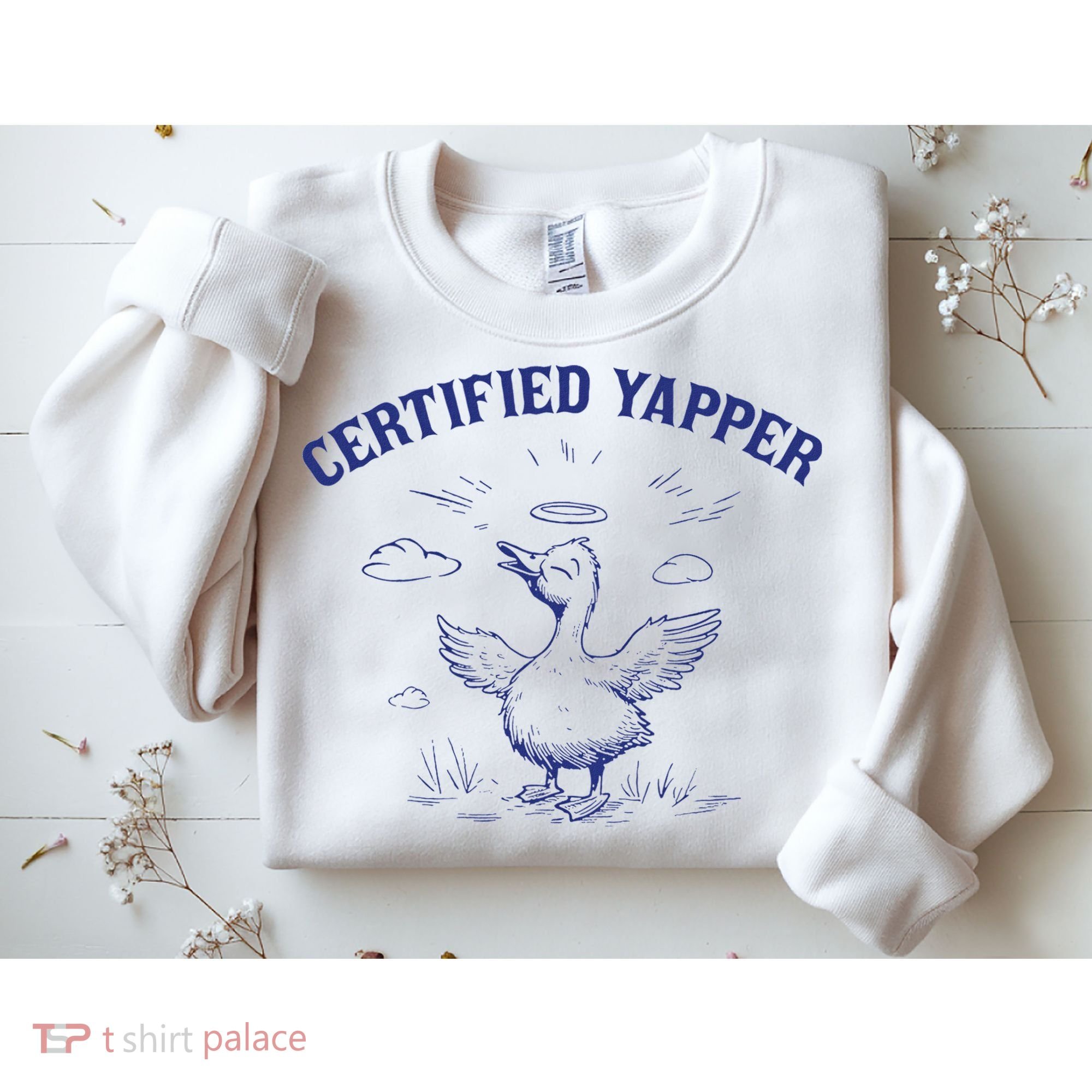 Silly Goose Goose Certified Yapper Sweatshirt