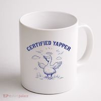 Silly Goose Goose Certified Yapper Coffee Mug thumb 1