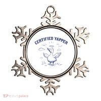 Silly Goose Goose Certified Yapper Ornament thumb 0