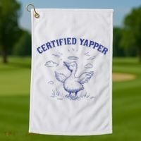 Silly Goose Goose Certified Yapper Golf Towel thumb 1