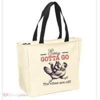 Sorry Gotta Go The Vibes Are Off Tote Bag thumb 2