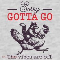 Sorry Gotta Go The Vibes Are Off Hoodie thumb 2