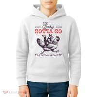 Sorry Gotta Go The Vibes Are Off Kids Hoodie thumb 4