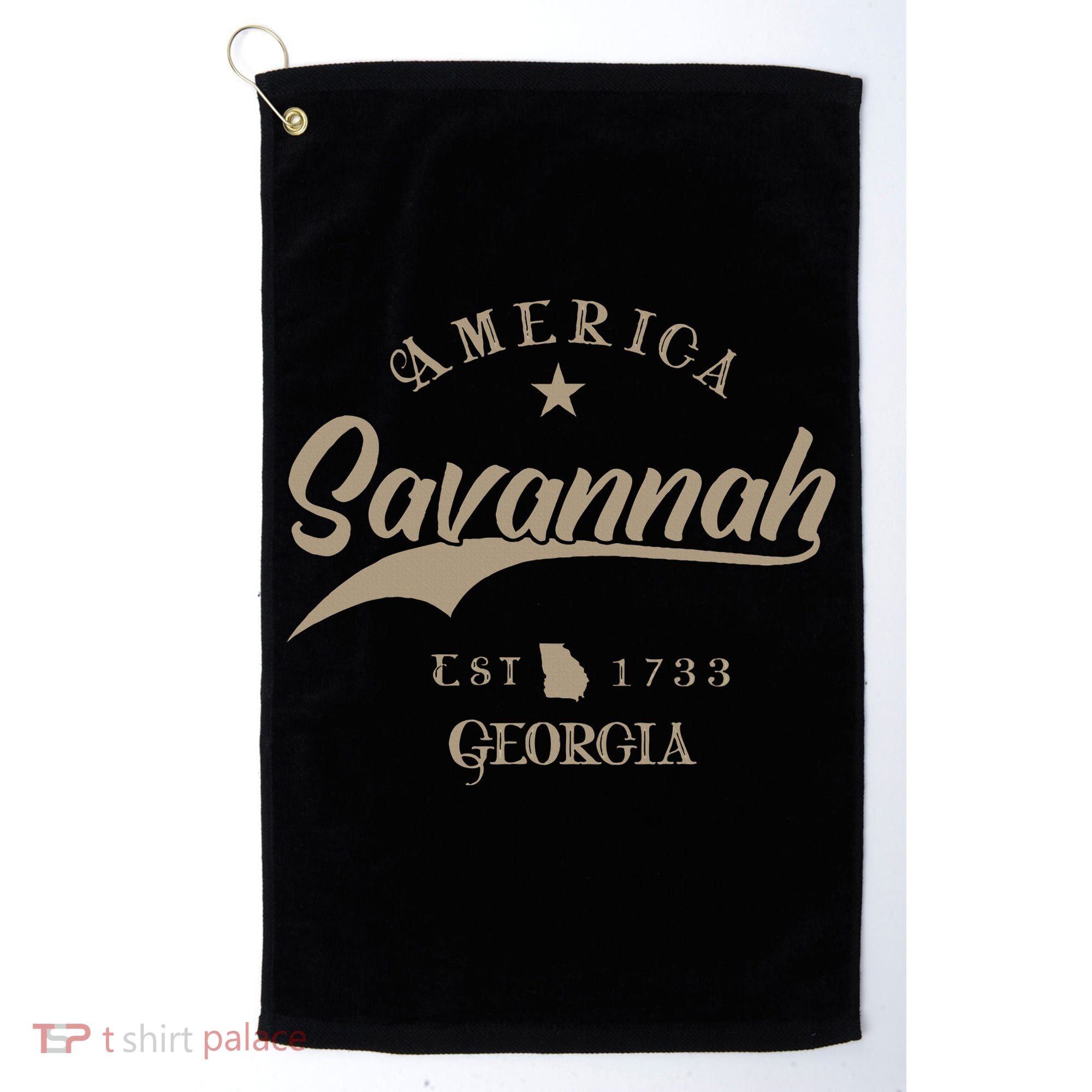 Savannah Ga Georgia Golf Towel