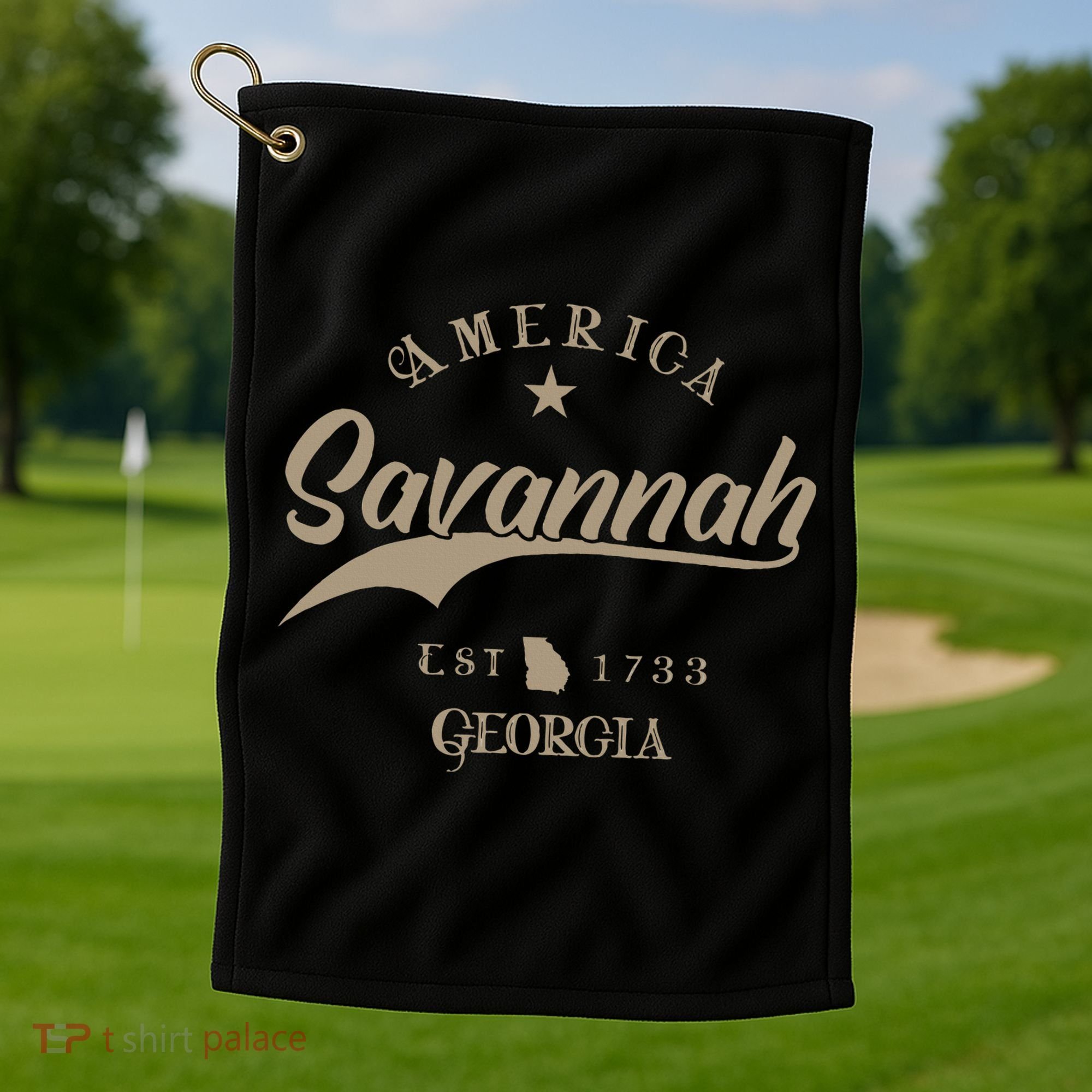 Savannah Ga Georgia Golf Towel