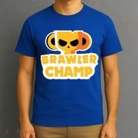 Star Gamer Gaming Gift Idea Stars Brawler Beawl Gift T-Shirt thumb 3